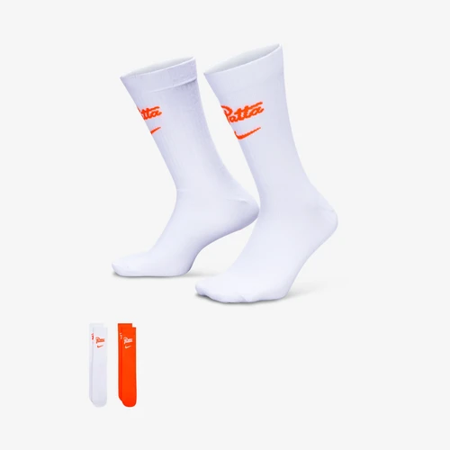 나이키 x 파타 네덜란드 크루 삭스 화이트 오렌지 (IO9462-900) (2개입)