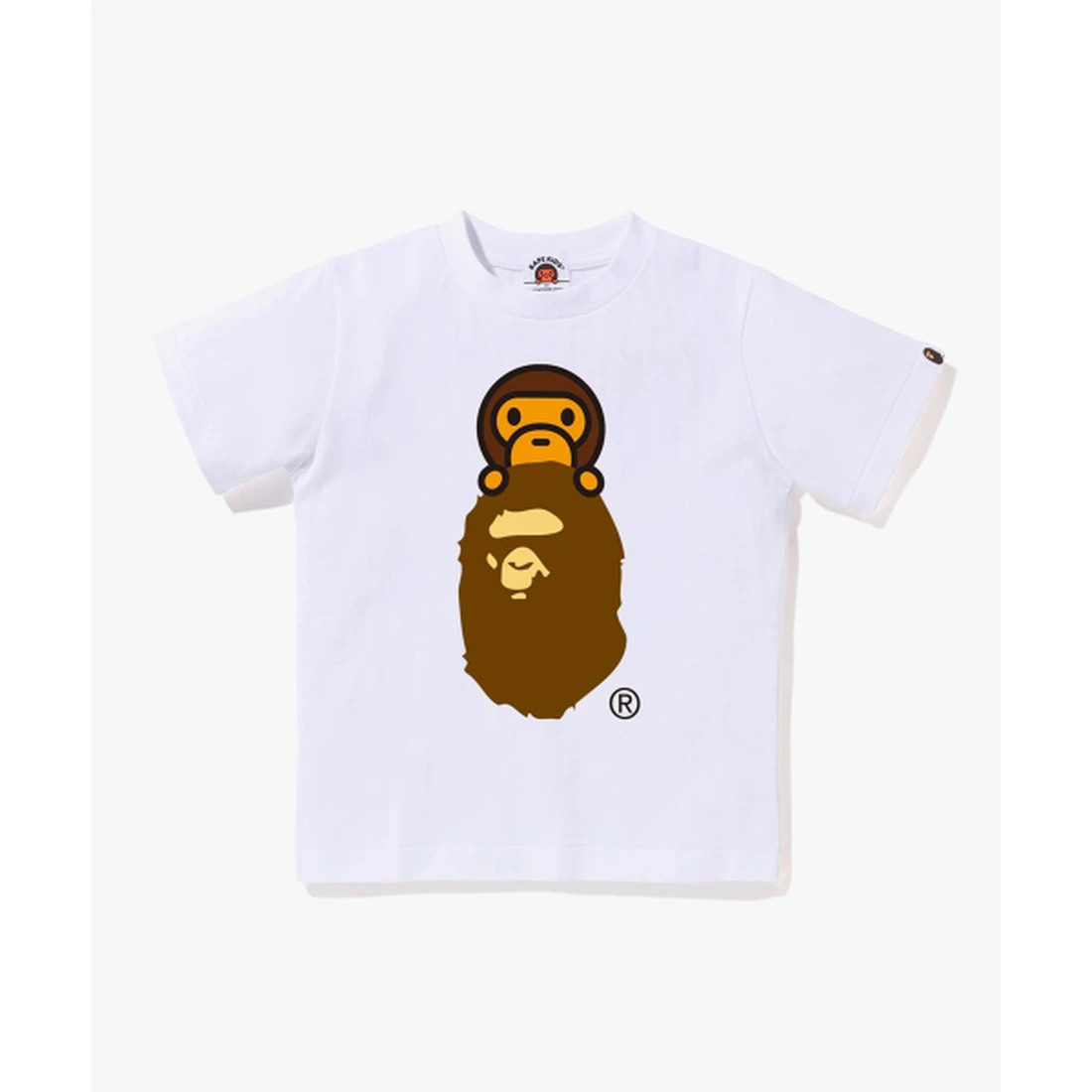 베이프 마일로 온 에이프 헤드 티셔츠(Kids) WHITE 002TEM303002WHT