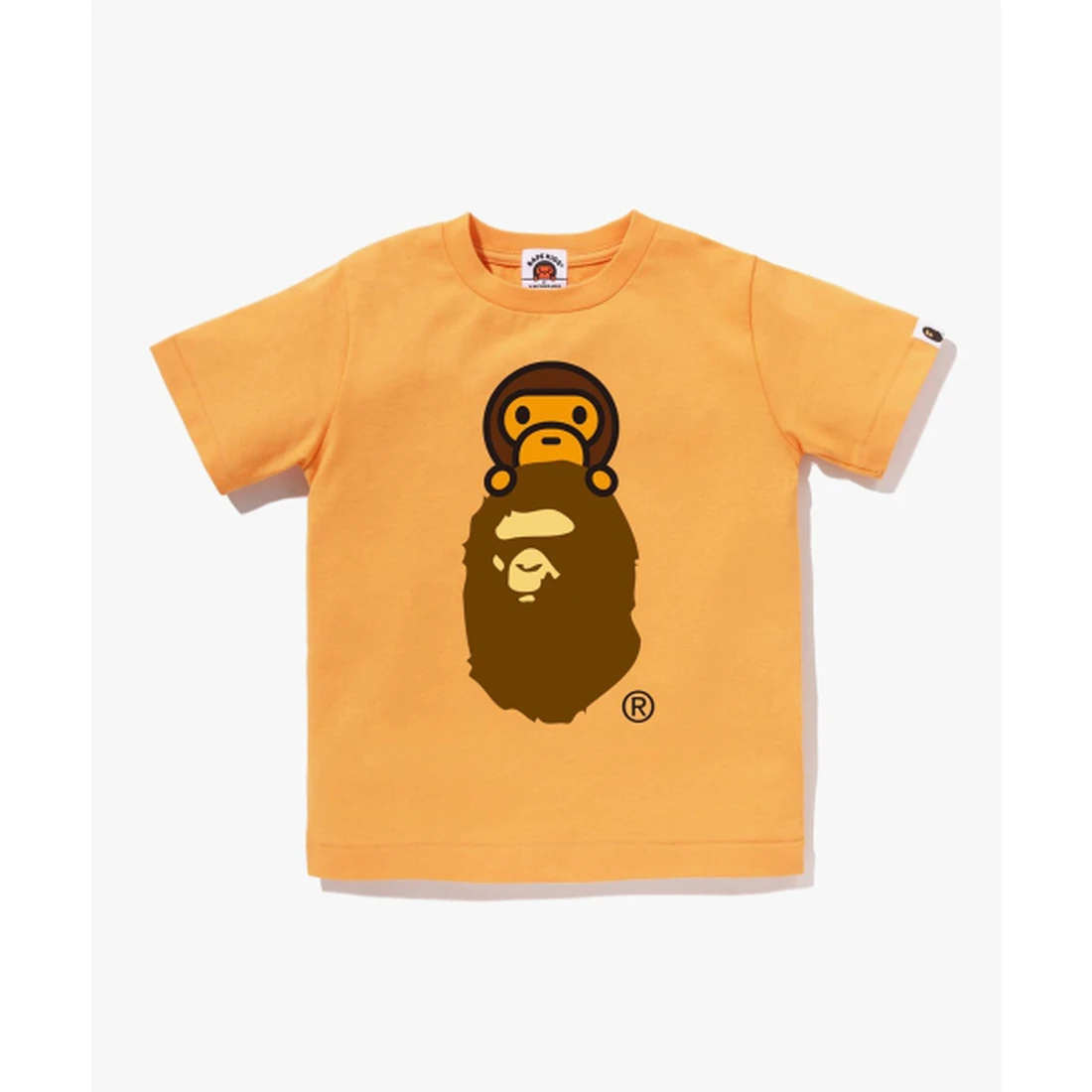 베이프 마일로 온 에이프 헤드 티셔츠(Kids) ORANGE 002TEM303002ORG