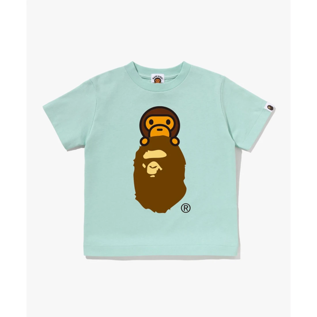 베이프 마일로 온 에이프 헤드 티셔츠(Kids) GREEN 002TEM303002GRN
