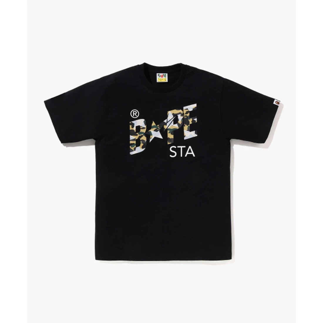 베이프 스타 오버 프린트 퍼스트 카모 베이프 스타 티셔츠 M 블랙 001TEM301024BLK
