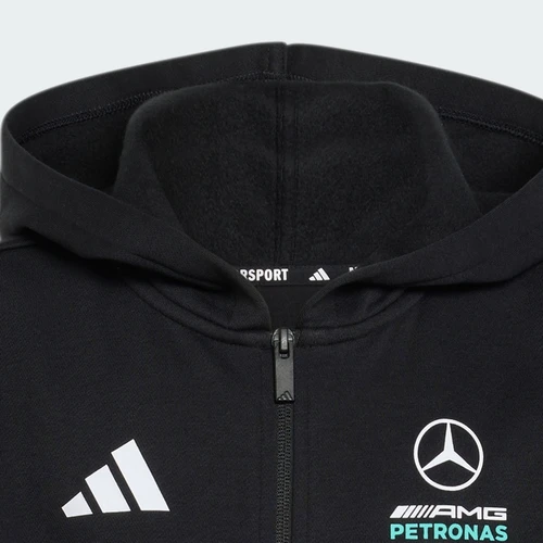 아디다스 x 메르세데스 AMG 페트로나스 F1 팀 DNA 풀집 후드 블랙 세미 민트 러쉬 - KR 사이즈 (논 마킹 버전) 키즈
