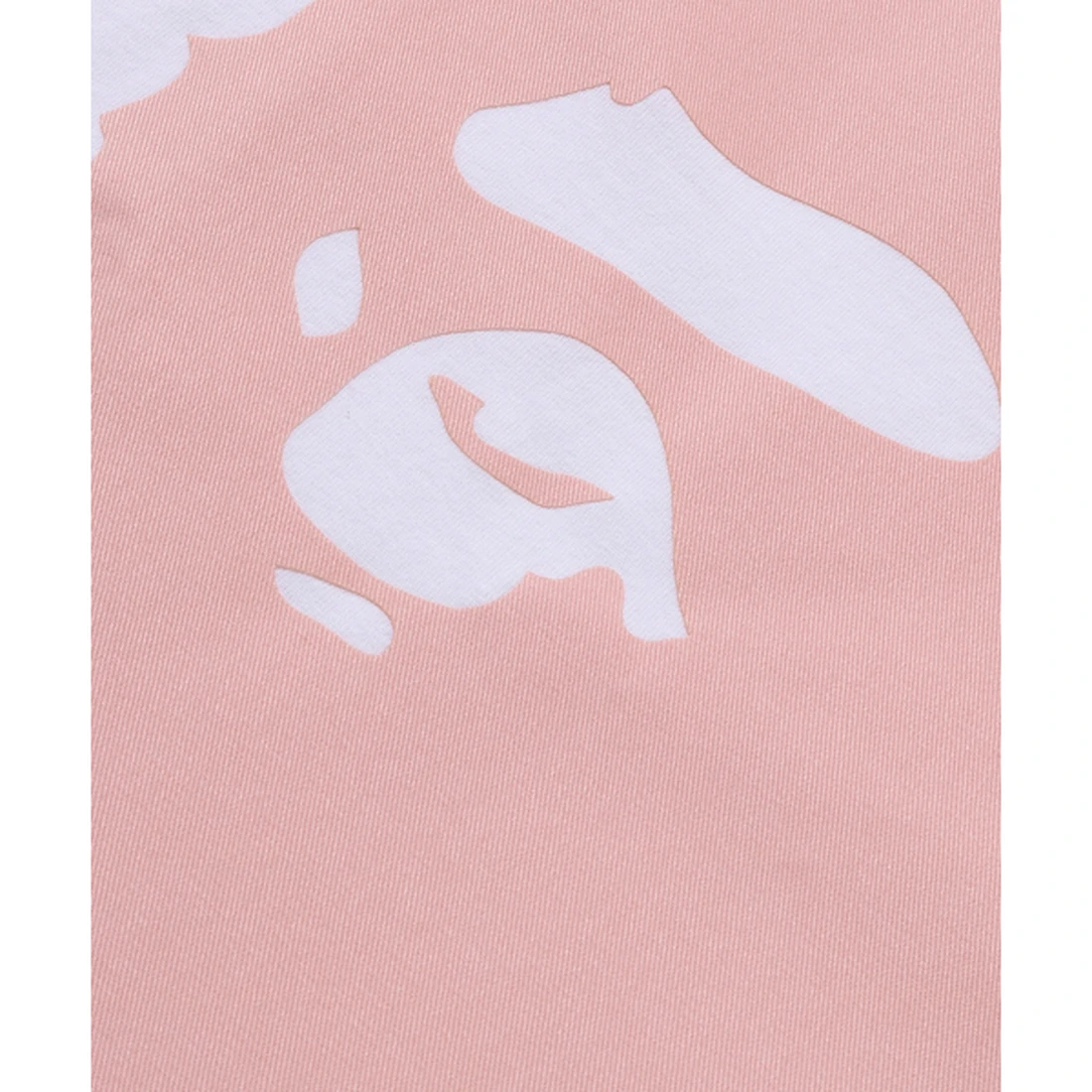 베이프 컬러 데님 빅 에이프 헤드 티셔츠 W 화이트 001TEM302058WHT