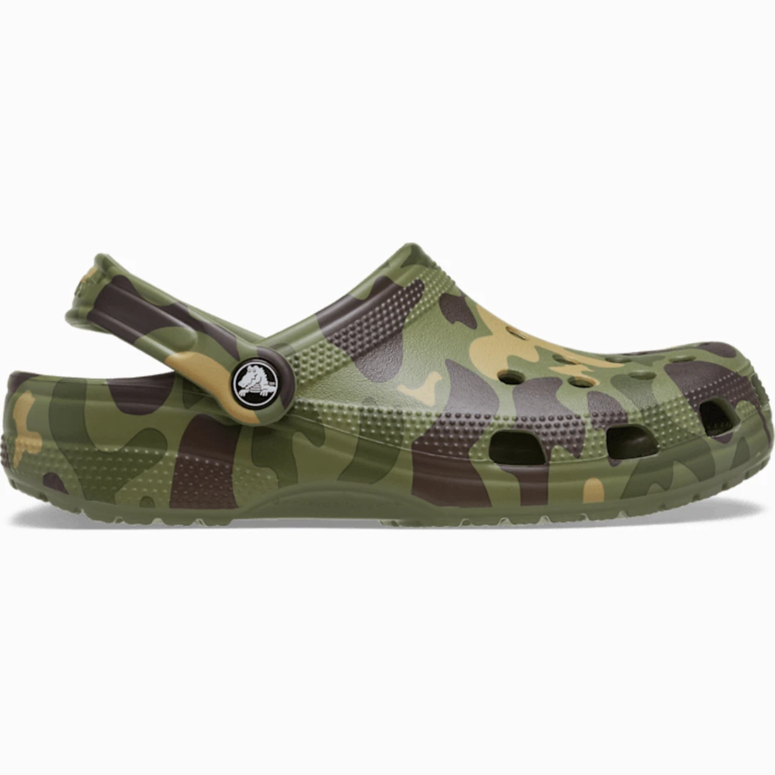 크록스 클래식 덕 카모 클로그 블랙/카고 214293-0SL