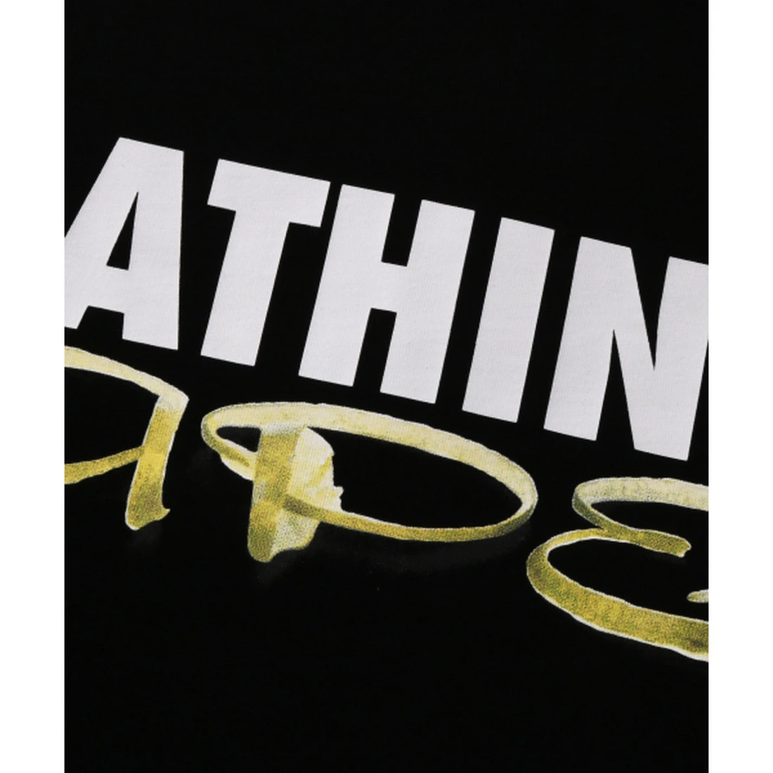 베이프 애플 필 BATHING APE 릴렉스드 핏 티셔츠 M 블랙 001TEM301332BLK