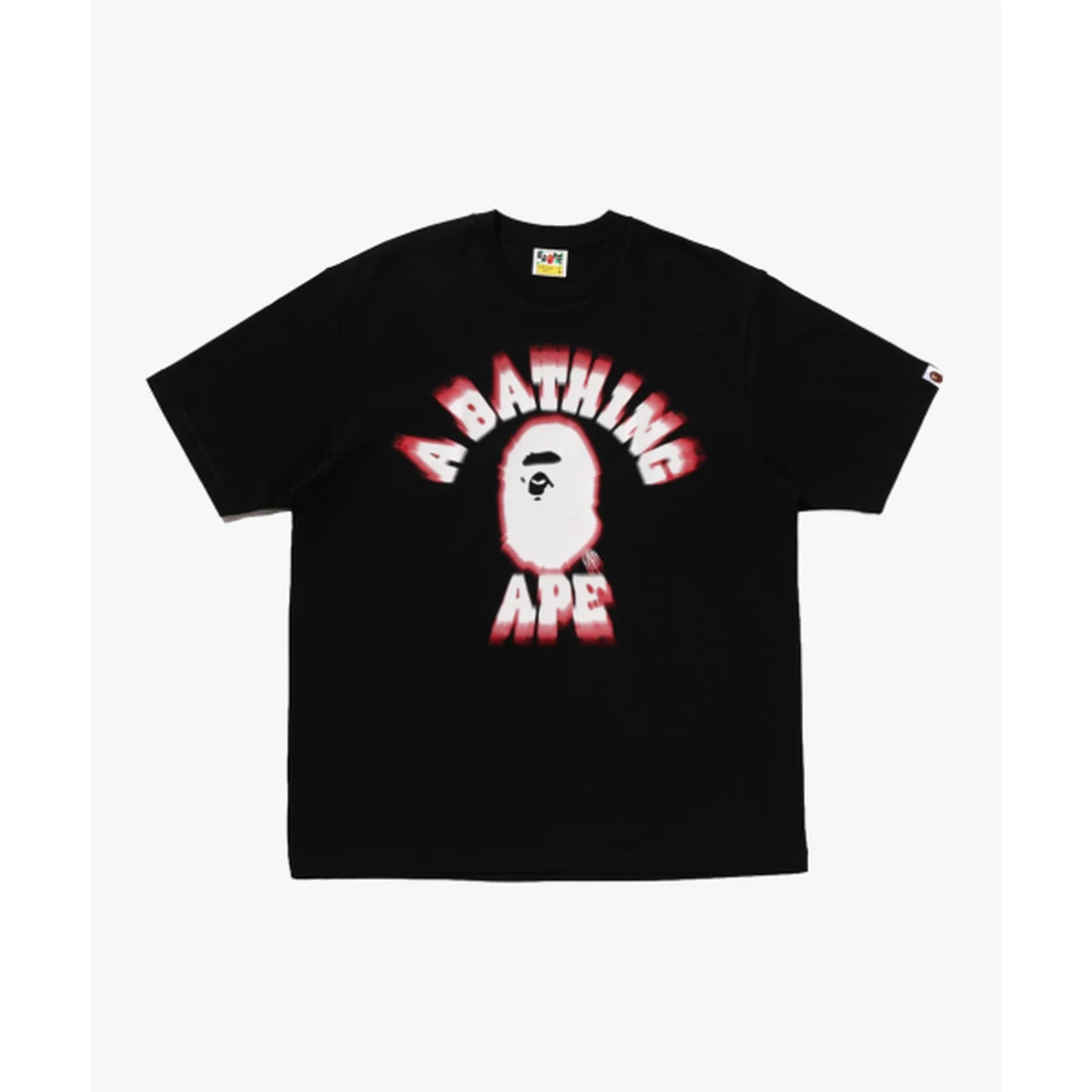 베이프 스프레이 콜리지 릴렉스드 핏 티셔츠 M 블랙 001TEM301324BLK