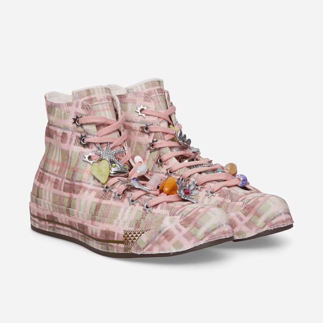 컨버스 Collina Strada Chuck 70 Sneakers Mellow Rose / Fir Green / Spinach A19047C
