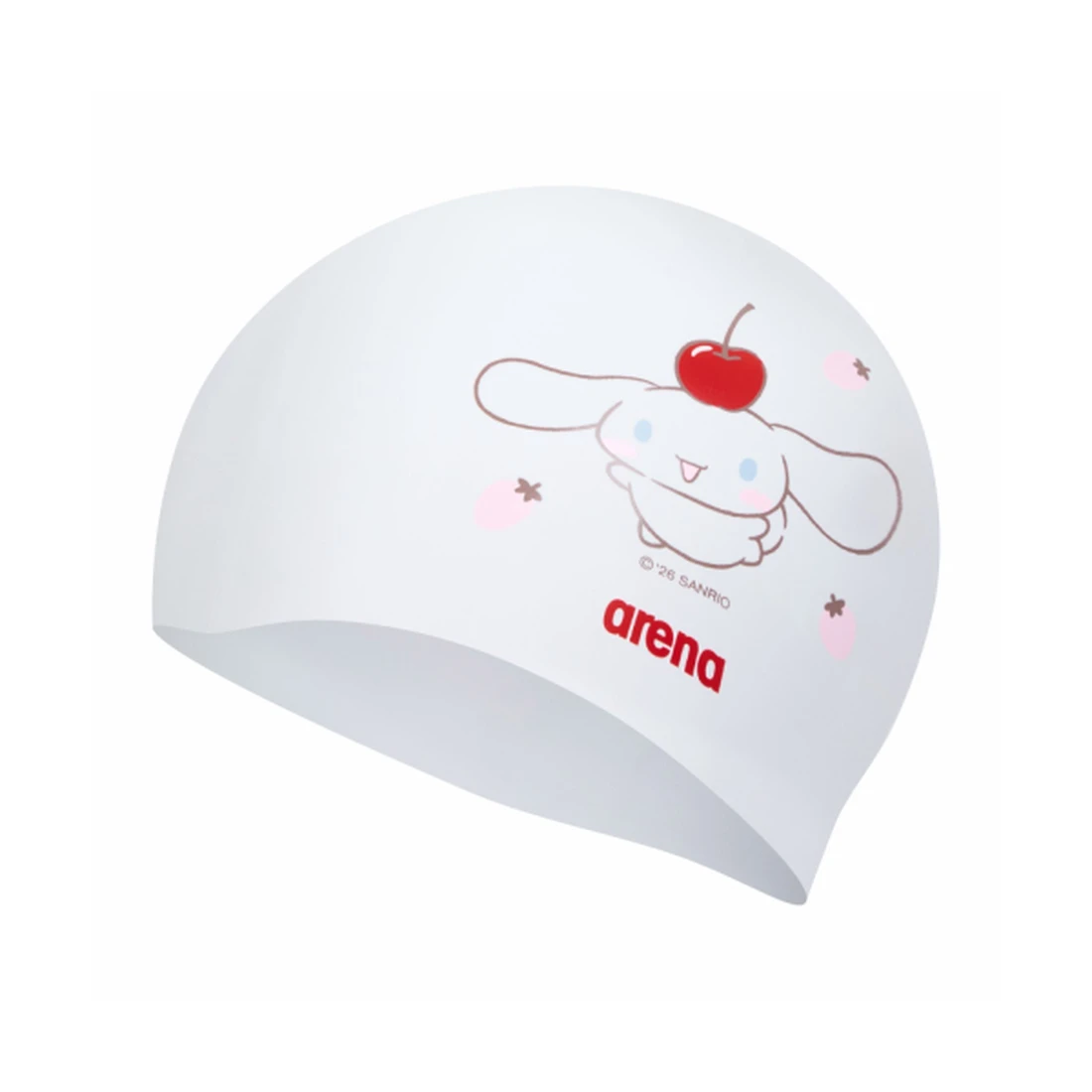 아레나 x 시나모롤 둥둥 실리콘수모 화이트 A6AC1AC83WHT