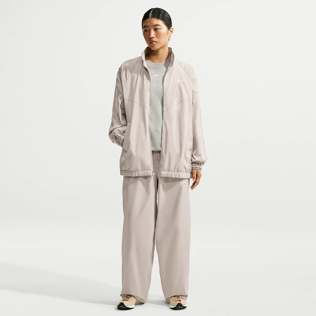 나이키 스포츠웨어 오버사이즈 트랙 재킷 W 크림 II 화이트 IQ3165-236
