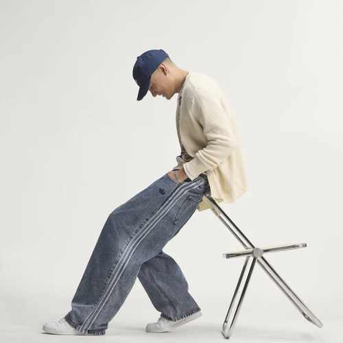 아디다스 SST 스트레이트 레그 데님 진