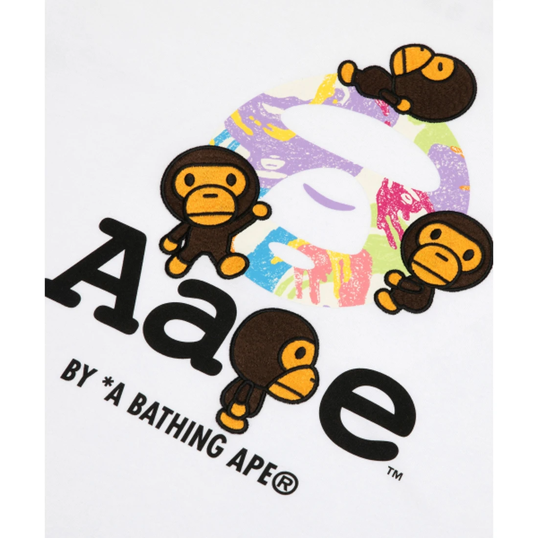 에이프 X BABY MILO STORE Short Sleeve tee AAPTEM9861XXQWHX