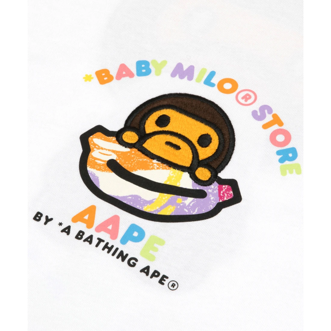 에이프 X BABY MILO STORE Short Sleeve tee AAPTEM9860XXQWHX