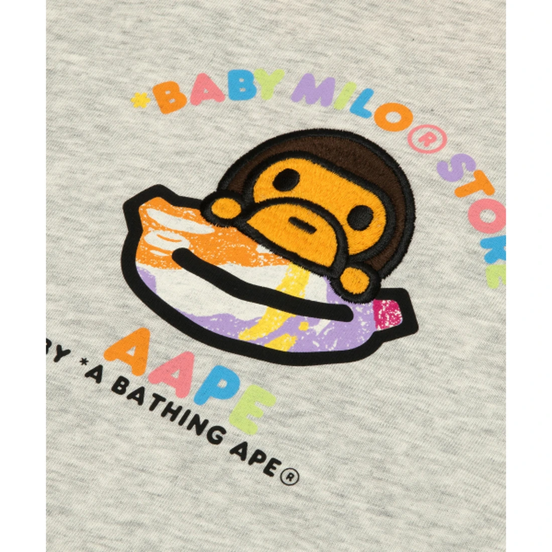 에이프 X BABY MILO STORE Short Sleeve tee AAPTEM9860XAQWH2