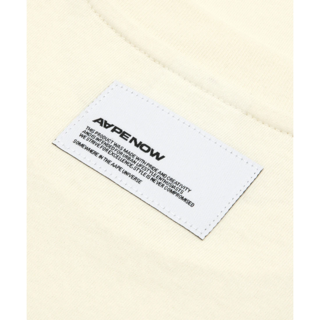 에이프 AAPENOW AAPE 하트 롱슬리브 티셔츠 아이보리 AAPLTM1815XXQIVA