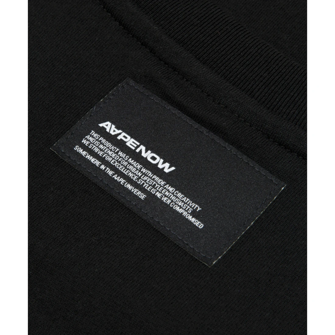 에이프 AAPENOW AAPE 하트 롱슬리브 티셔츠 블랙 AAPLTM1815XXQBKX