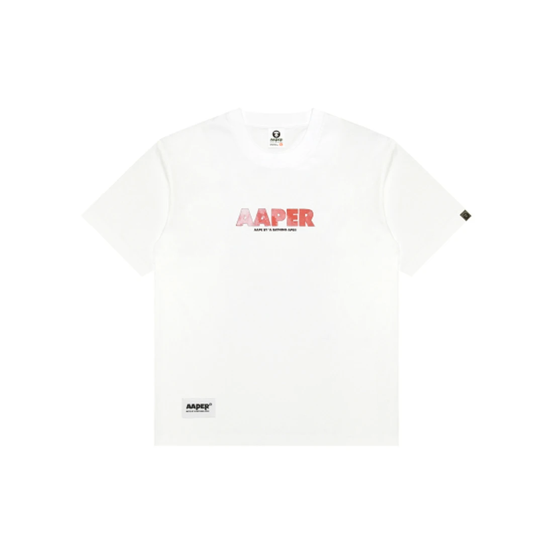 에이프 AAPER 그래픽 티셔츠 화이트 AAPTEM1821XXQWHX