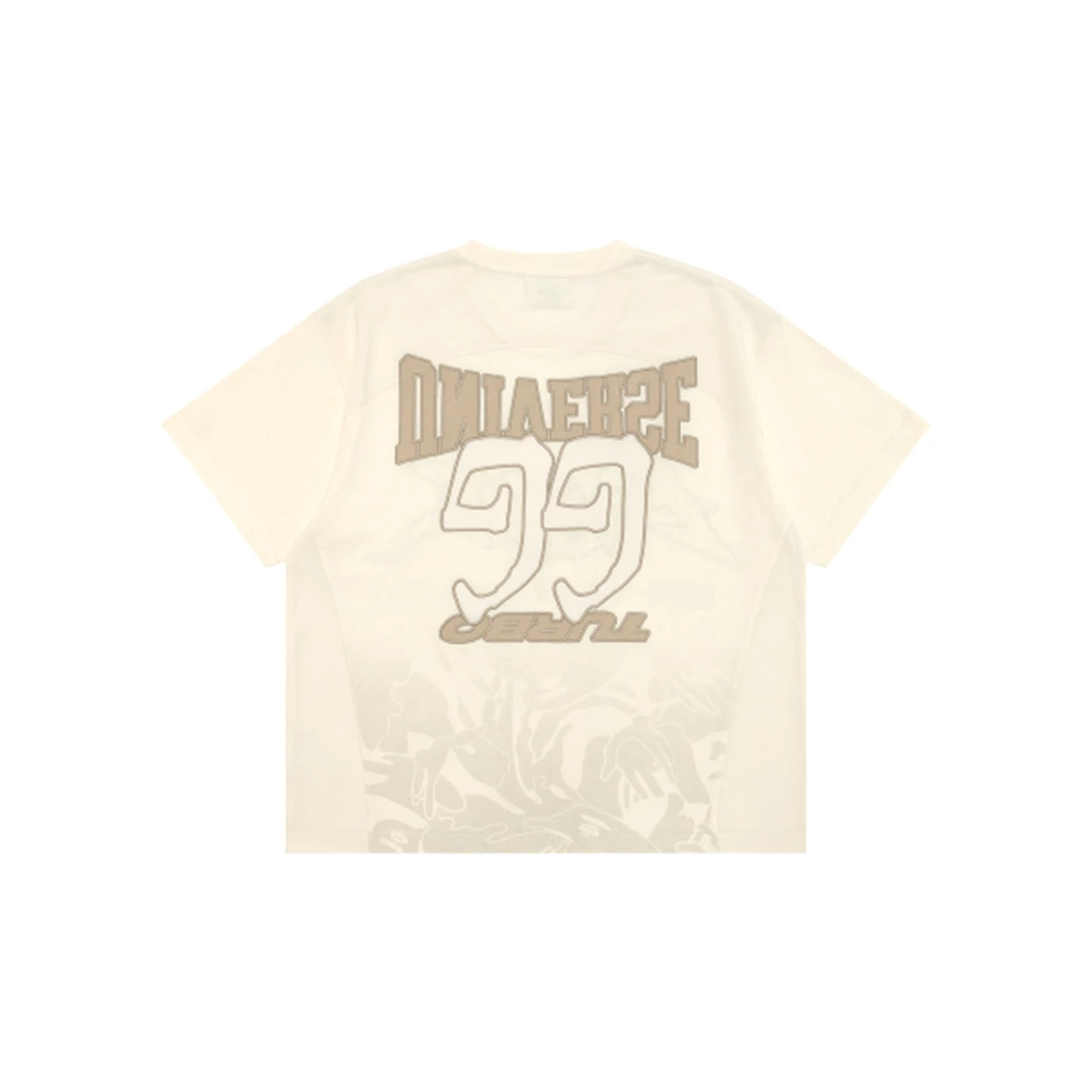 에이프 AAPENOW 문페이스 티셔츠 아이보리 AAPTEM1866XXQIVA