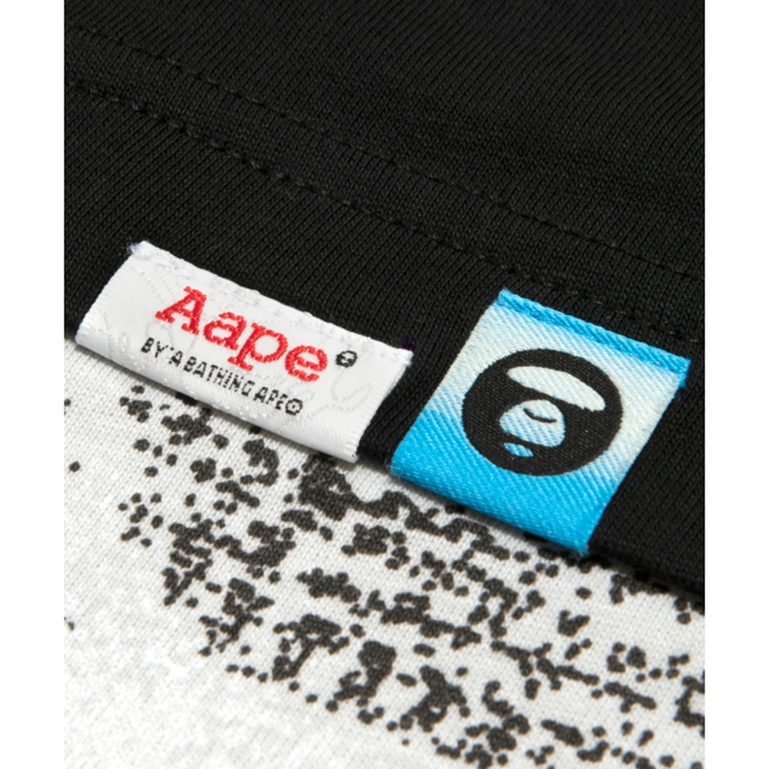 에이프 문페이스 티셔츠 블랙 AAPTEM1877XXQBKX