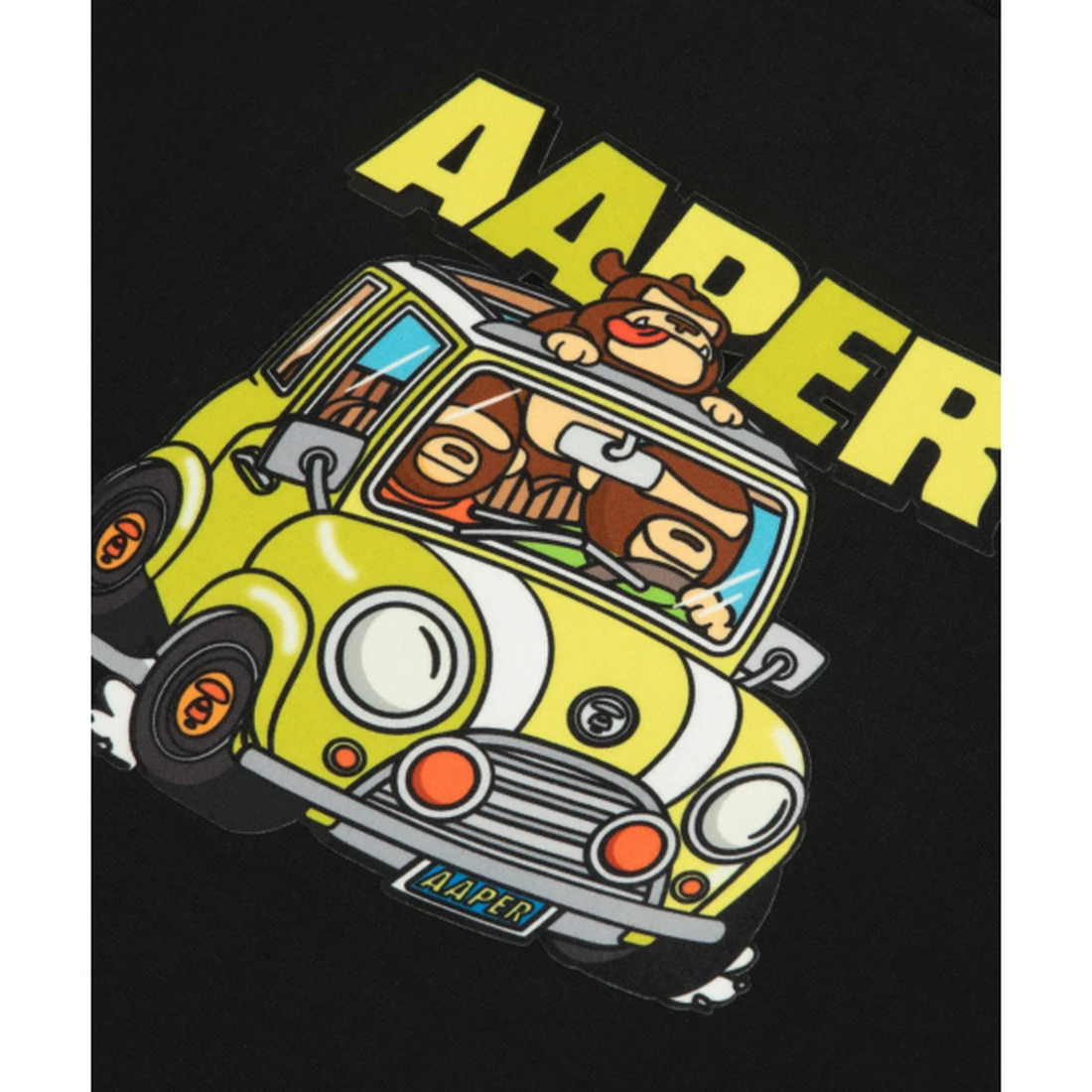 에이프 AAPER 그래픽 티셔츠 블랙 AAPTEM1826XXQBKX