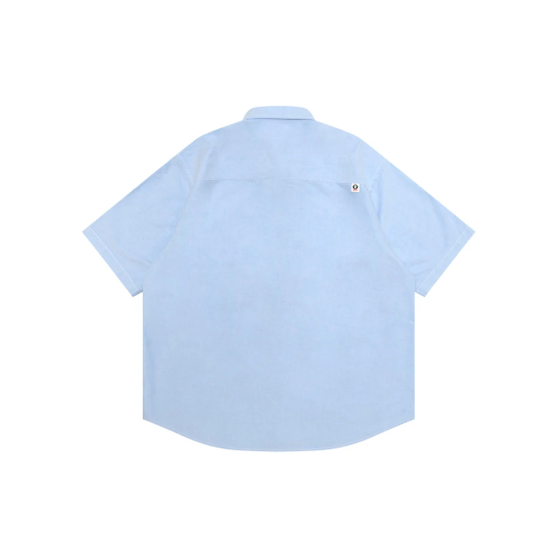 에이프 AAPE NOW 문페이스 숏 슬리브 셔츠 스카이블루 AAPSRM8559XXQBLX