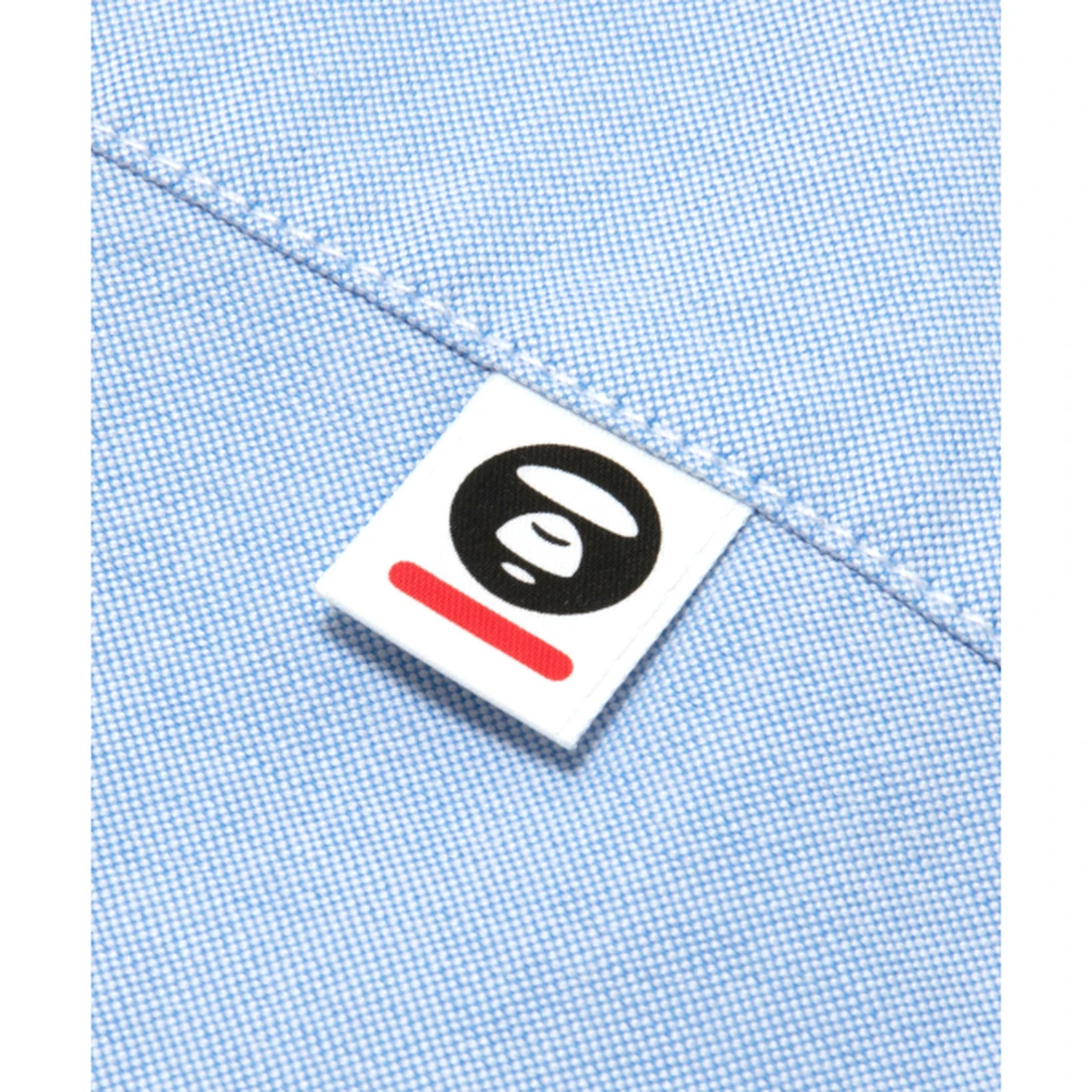 에이프 AAPE NOW 문페이스 숏 슬리브 셔츠 스카이블루 AAPSRM8559XXQBLX