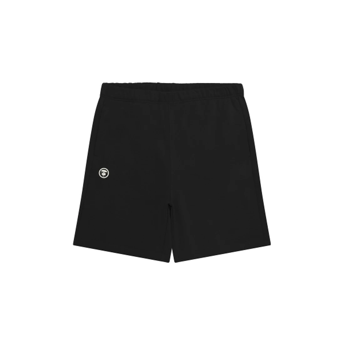 에이프 AAPE NOW 문페이스 스웨트 쇼츠 블랙 AAPSPMC685XXQBKX