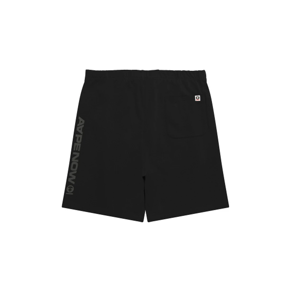 에이프 AAPE NOW 문페이스 스웨트 쇼츠 블랙 AAPSPMC685XXQBKX