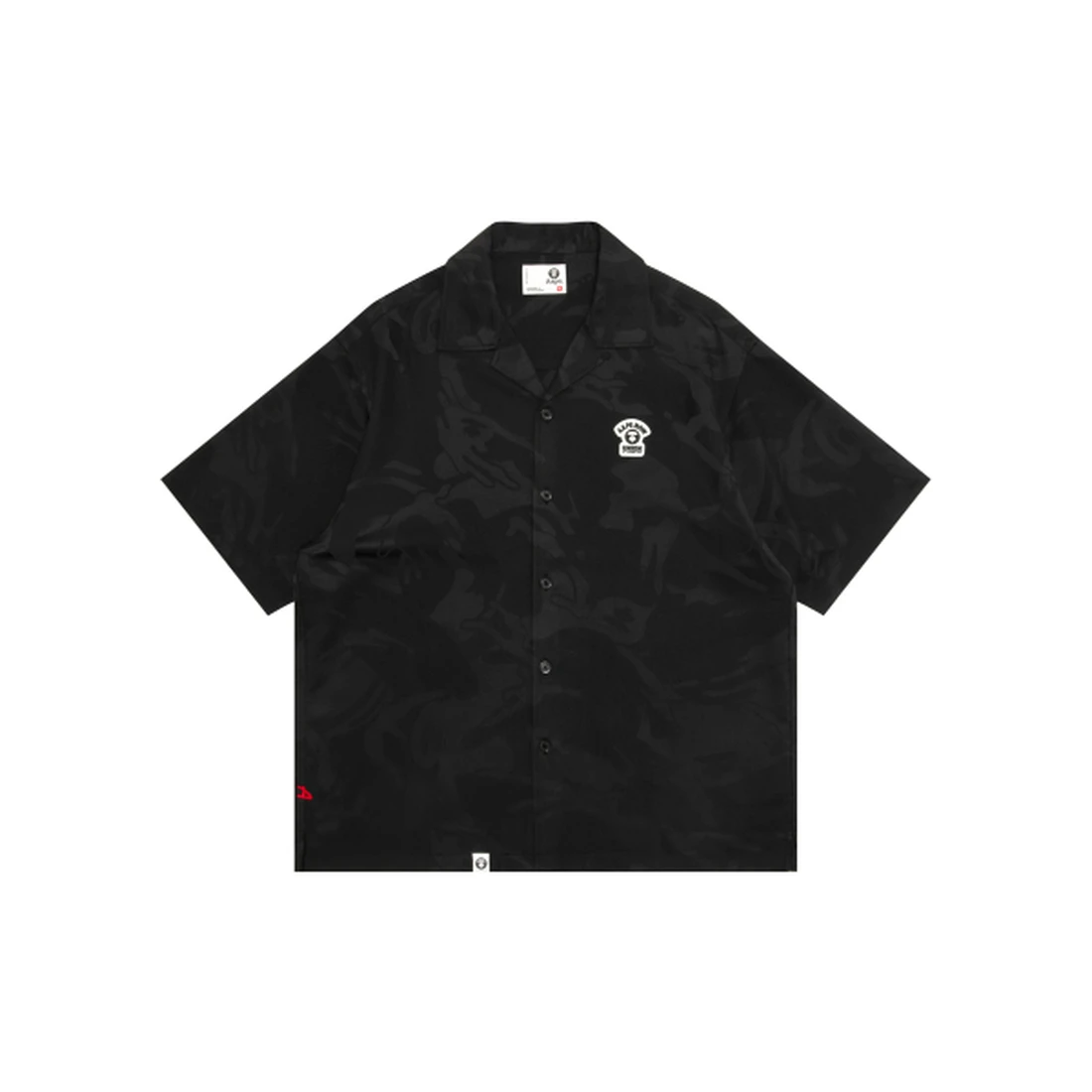 에이프 AAPE NOW 숏 슬리브 셔츠 블랙 AAPSRM8567XXQBKX