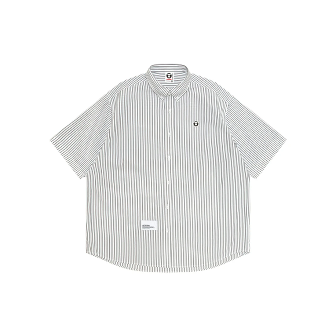 에이프 AAPE NOW 문페이스 숏 슬리브 셔츠 화이트 AAPSRM8561XAQWHB