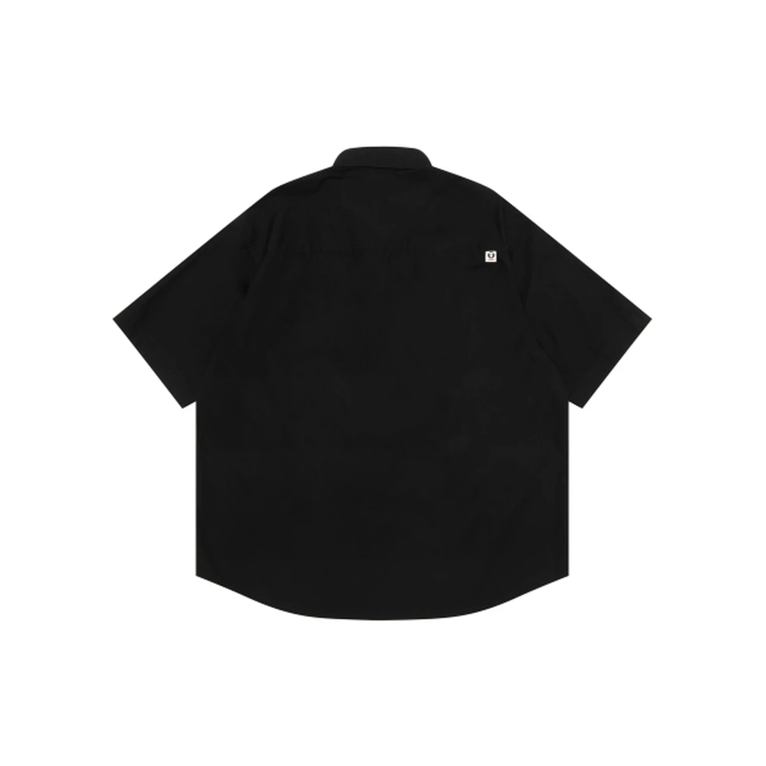 에이프 AAPE NOW 문페이스 숏 슬리브 셔츠 블랙 AAPSRM8561XXQBKX