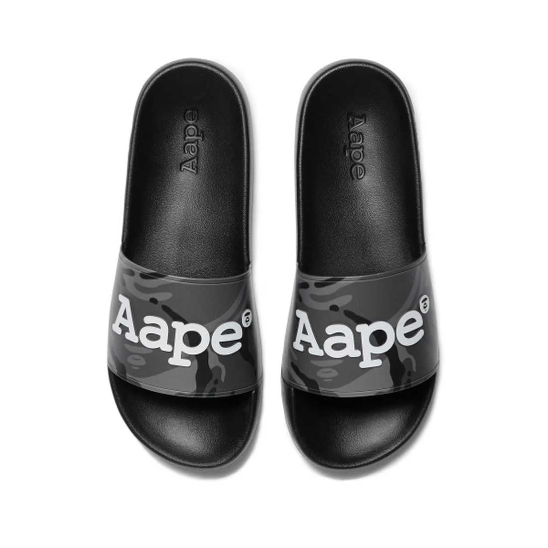 에이프 로고 슬라이드 블랙 AAPSHM6763XXQBKZ
