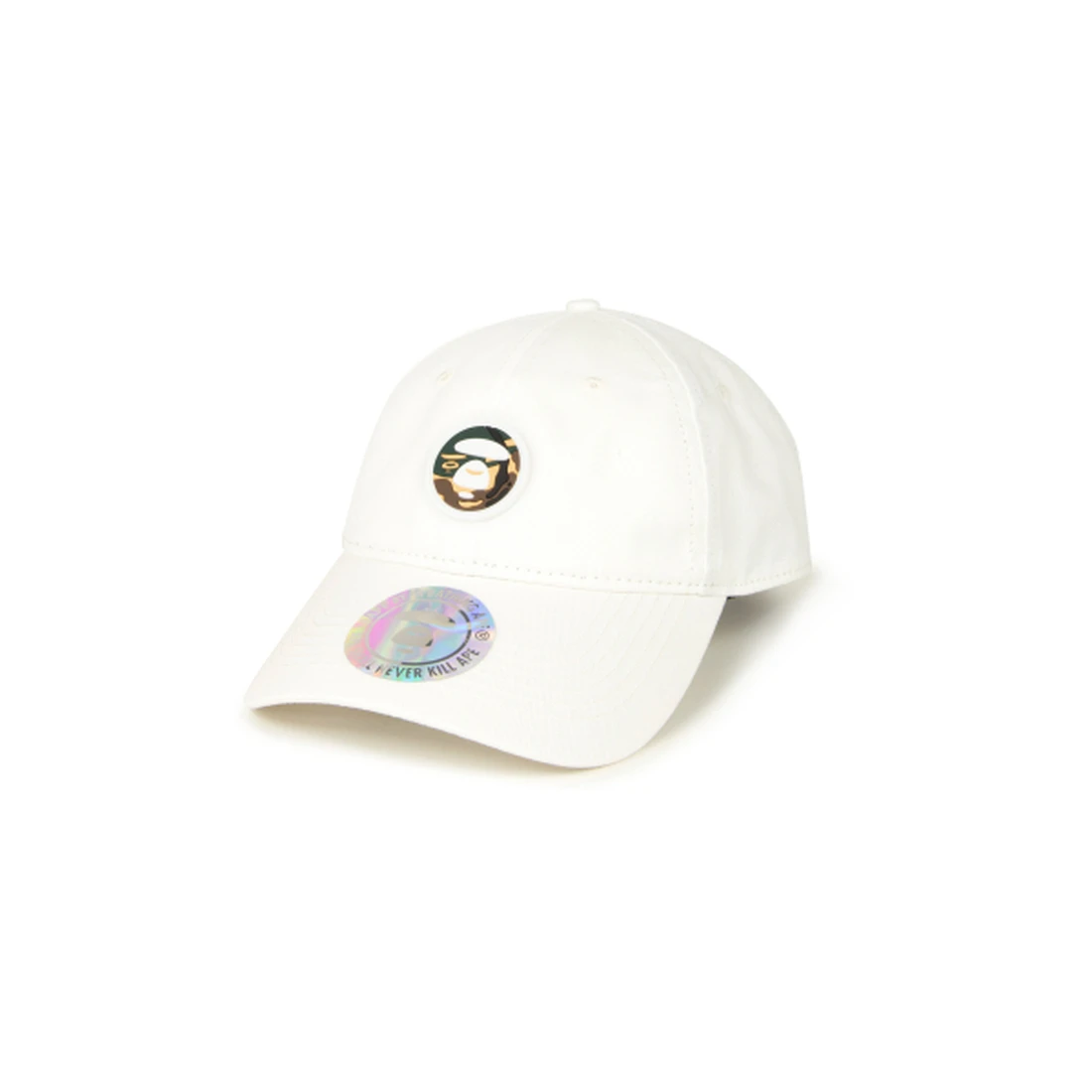 에이프 AAPE NOW 문페이스 로고 캡 화이트 AAPCPM5199XXQIVX