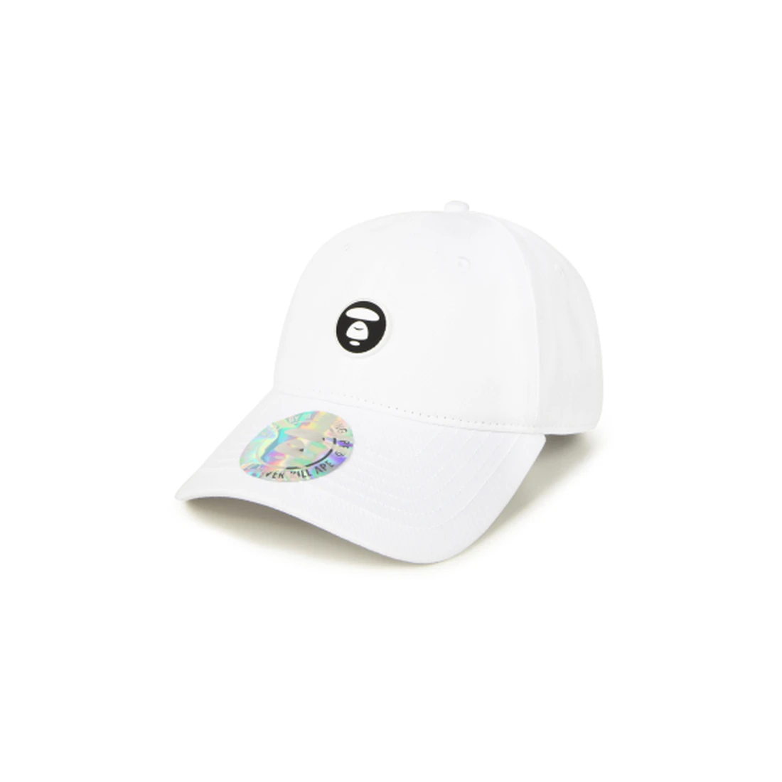 에이프 AAPE NOW 문페이스 로고 캡 화이트 AAPCPM4865XXQWHX