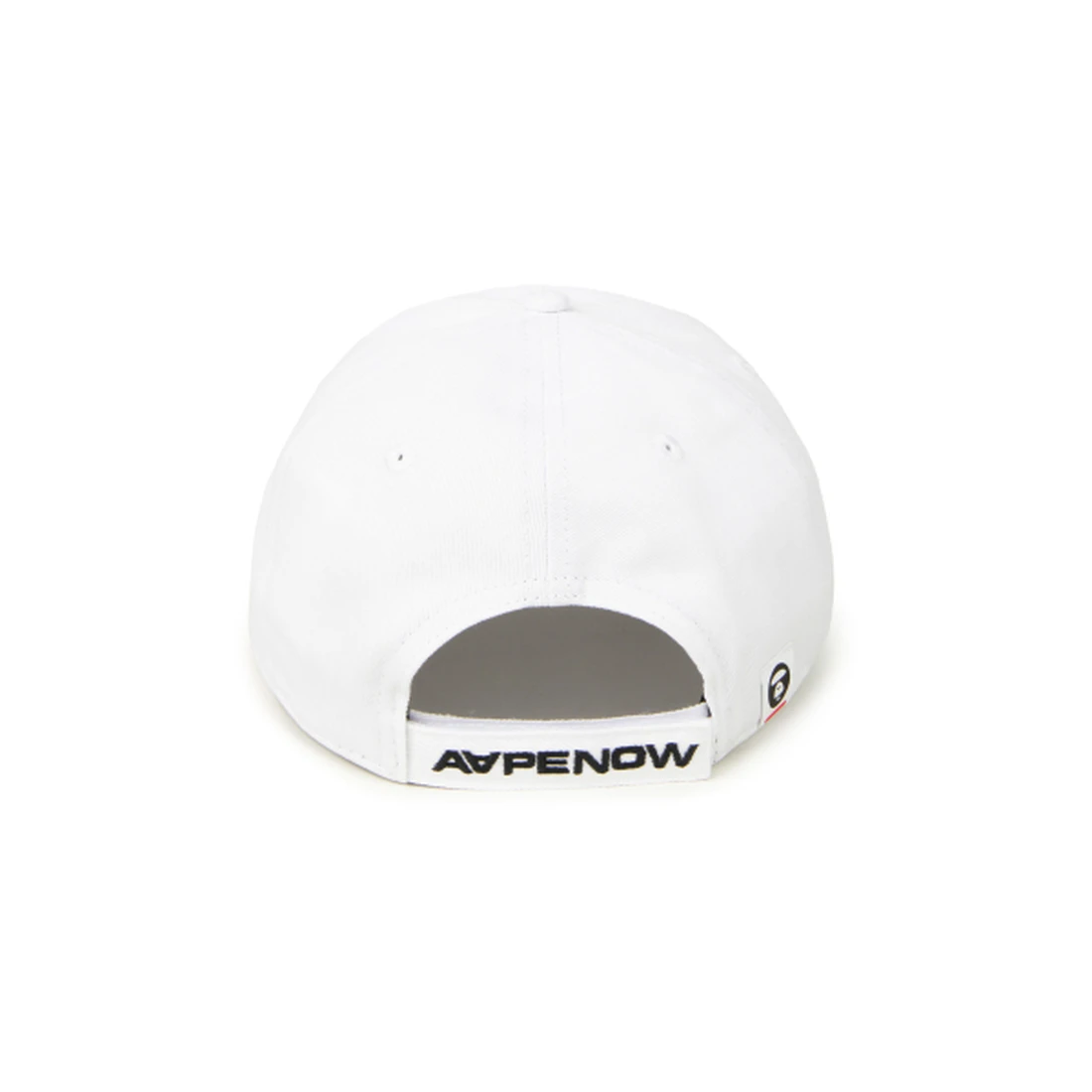 에이프 AAPE NOW 문페이스 로고 캡 화이트 AAPCPM4865XXQWHX