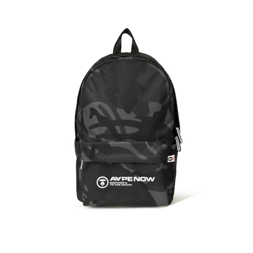 에이프 AAPE NOW 카모 백팩 블랙