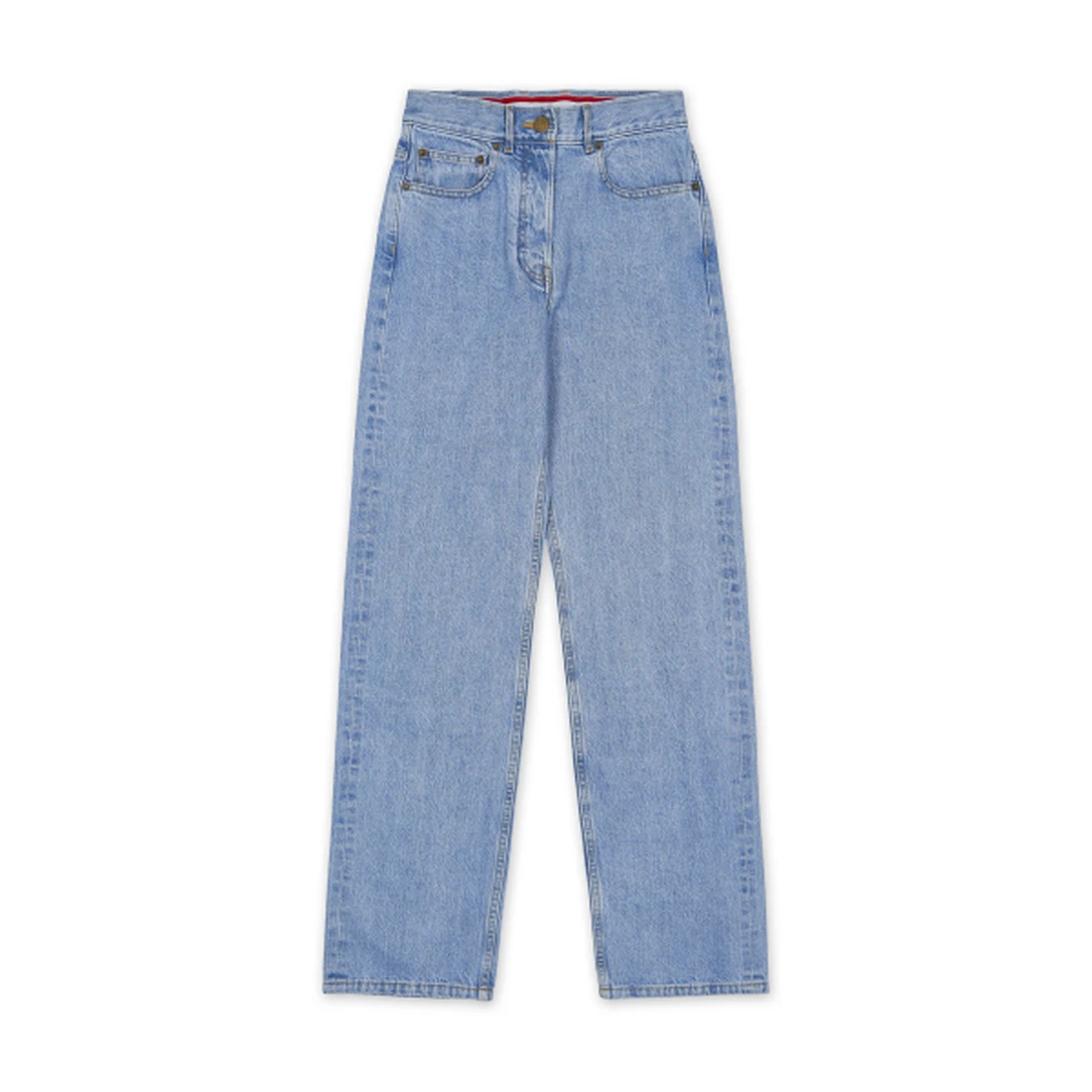 톰 브라운 워싱 일본 셀비지 데님 클래식 5포켓 데님 팬츠 라이트 블루 FTC509WF1215480