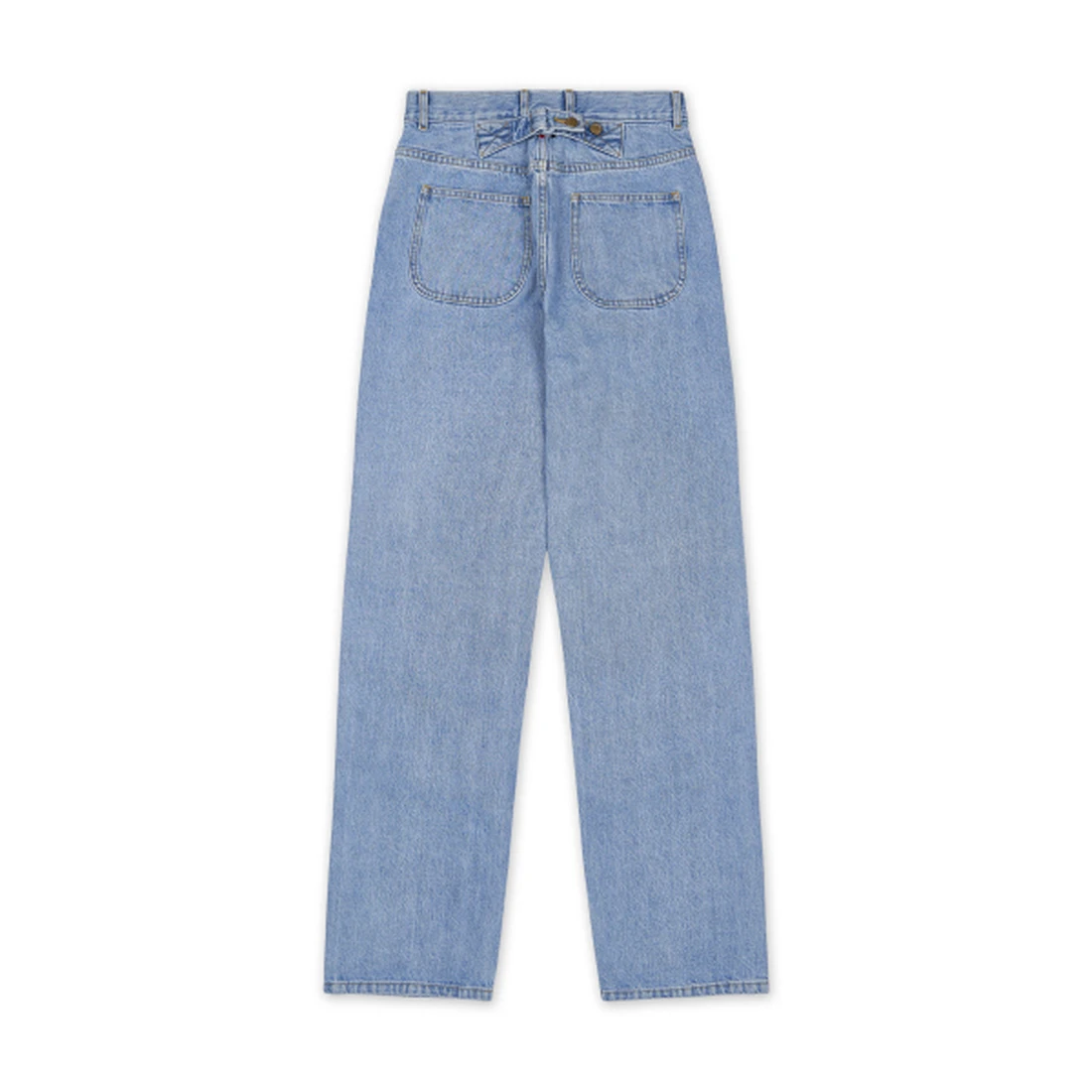 톰 브라운 워싱 일본 셀비지 데님 클래식 5포켓 데님 팬츠 라이트 블루 FTC509WF1215480