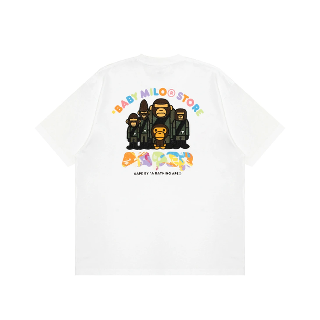 에이프 X BABY MILO STORE Short Sleeve tee AAPTEM9862XXQWHX