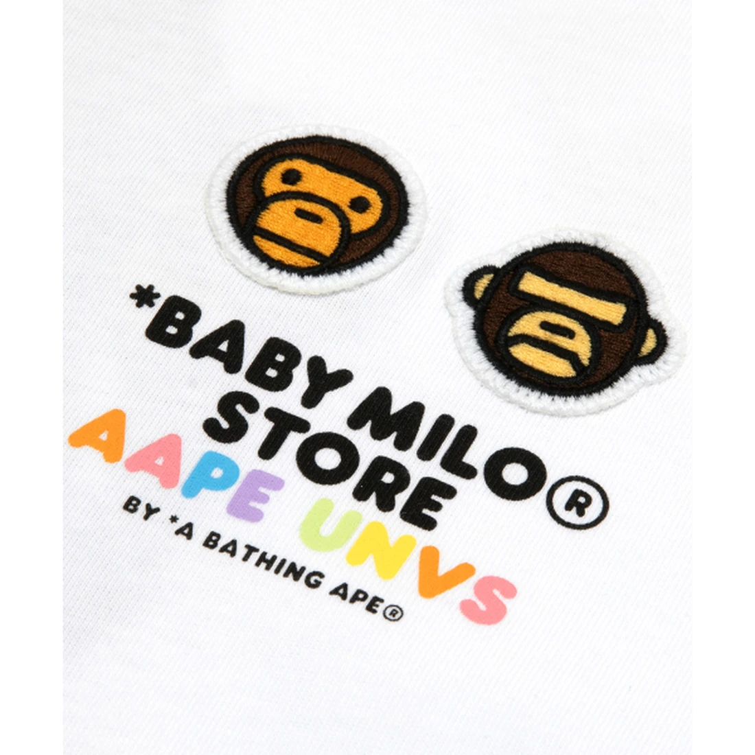 에이프 X BABY MILO STORE Short Sleeve tee AAPTEM9862XXQWHX
