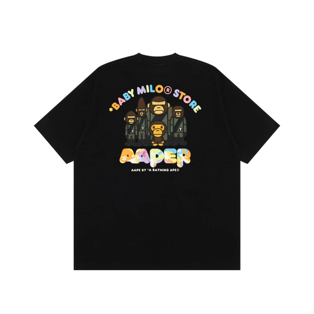 에이프 X BABY MILO STORE Short Sleeve tee AAPTEM9862XXQBKX