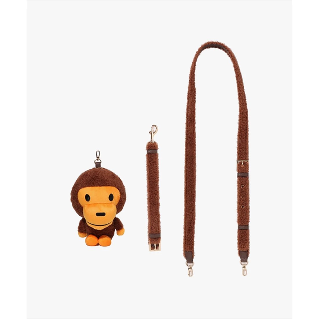 베이프 베이비 마일로 플러쉬 돌 백 BROWN 002SGM801001MBRW