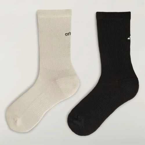 아디다스 x 아르테 앤트워프 삭스 블랙 오프 화이트 (2개입)