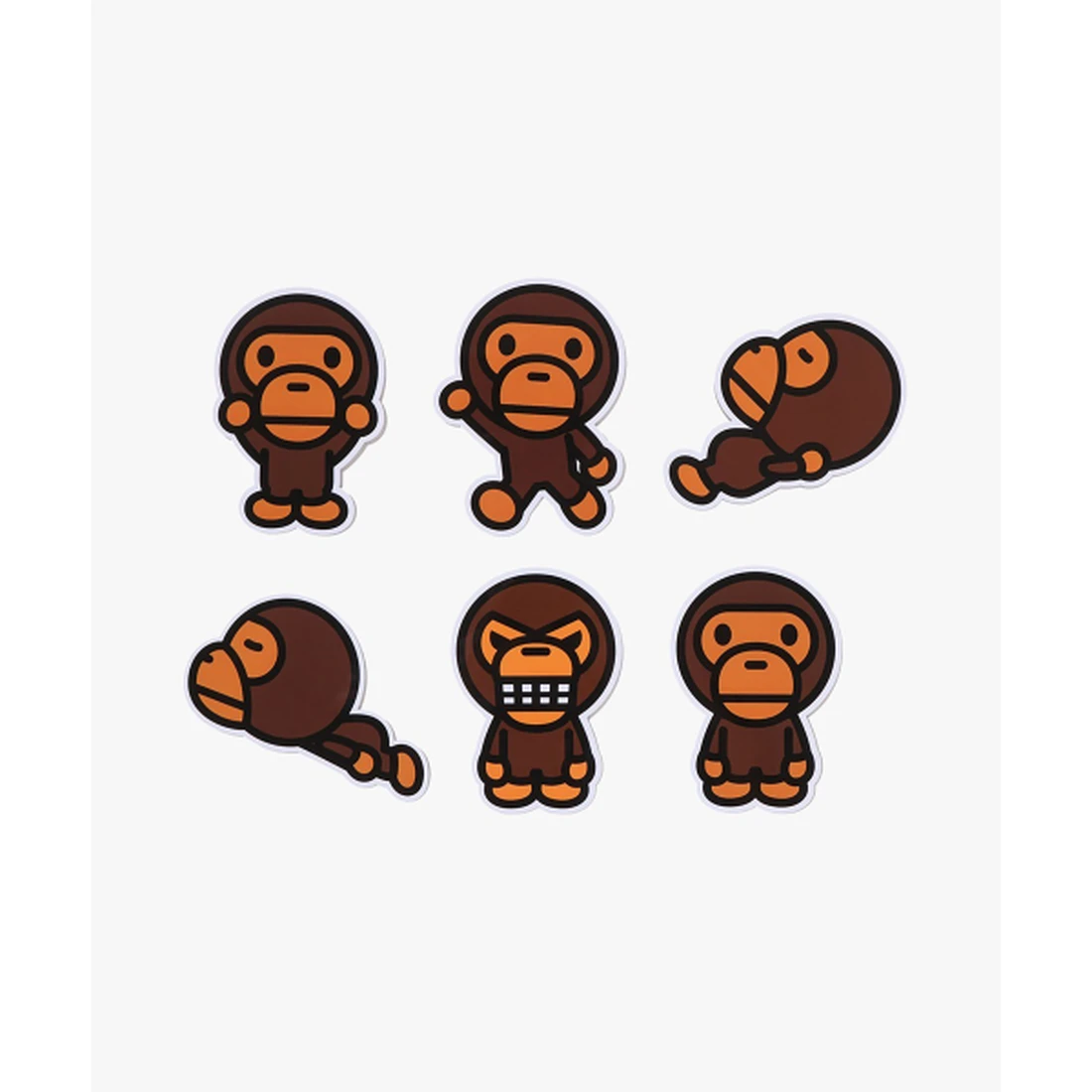 베이프 마일로 스티커 Set BROWN 002GDM801003MBRW