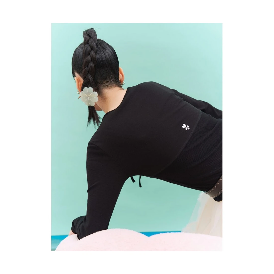 민주킴 클로버 비즈 헤어핀 라이트 그린 356896AX2L