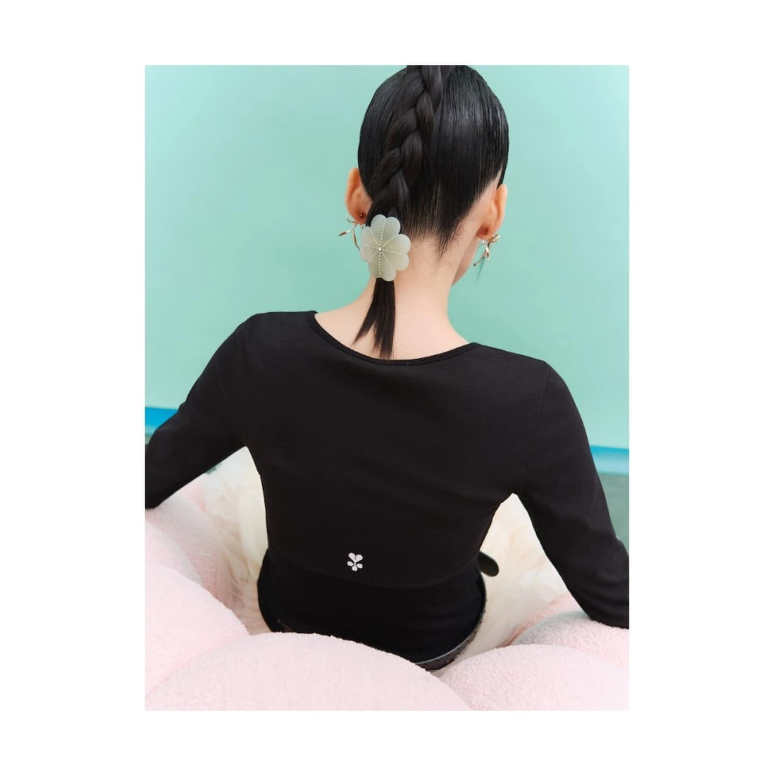 민주킴 클로버 비즈 헤어핀 라이트 그린 356896AX2L