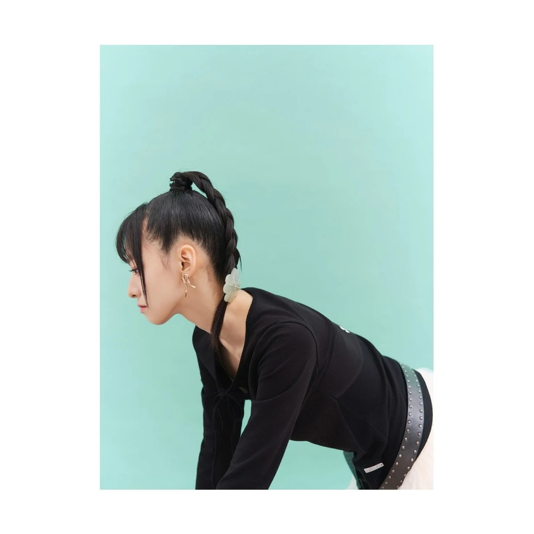 민주킴 클로버 비즈 헤어핀 라이트 그린 356896AX2L