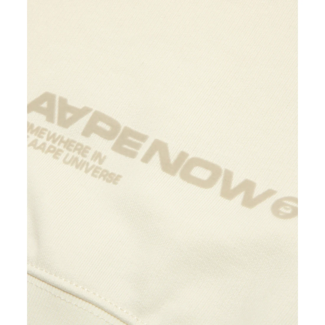 에이프 AAPENOW 라운드로고 베이직 라운드넥 맨투맨 AAPSWMC348XXPIVX