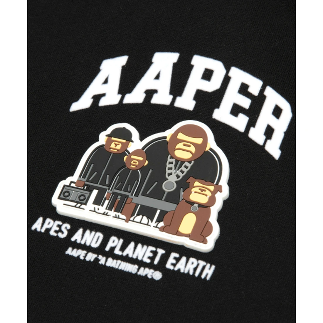 에이프 AAPER 후드 맨투맨 AAPSWMC370XXPBKX