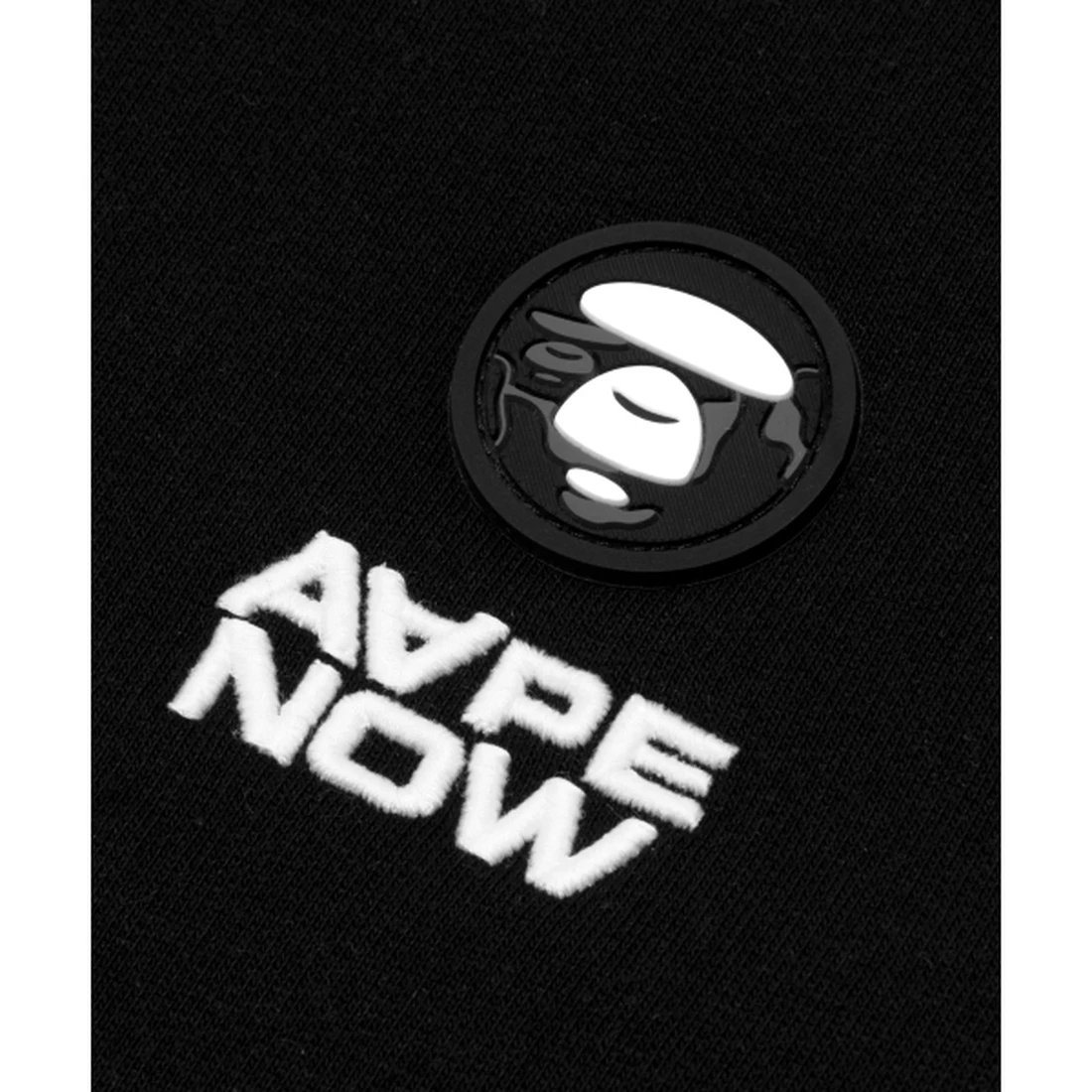 에이프 AAPENOW 라운드로고 베이직 맨투맨 AAPSWMC349XXPBKX