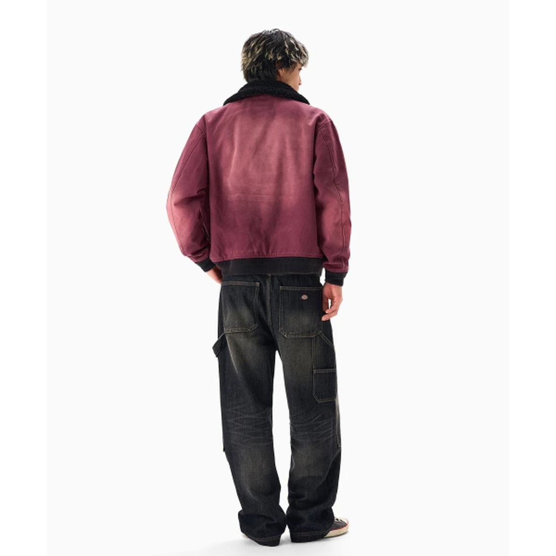 디키즈 워시드 더블니 카펜터 데님 팬츠 블랙 DKFNP9A03BK